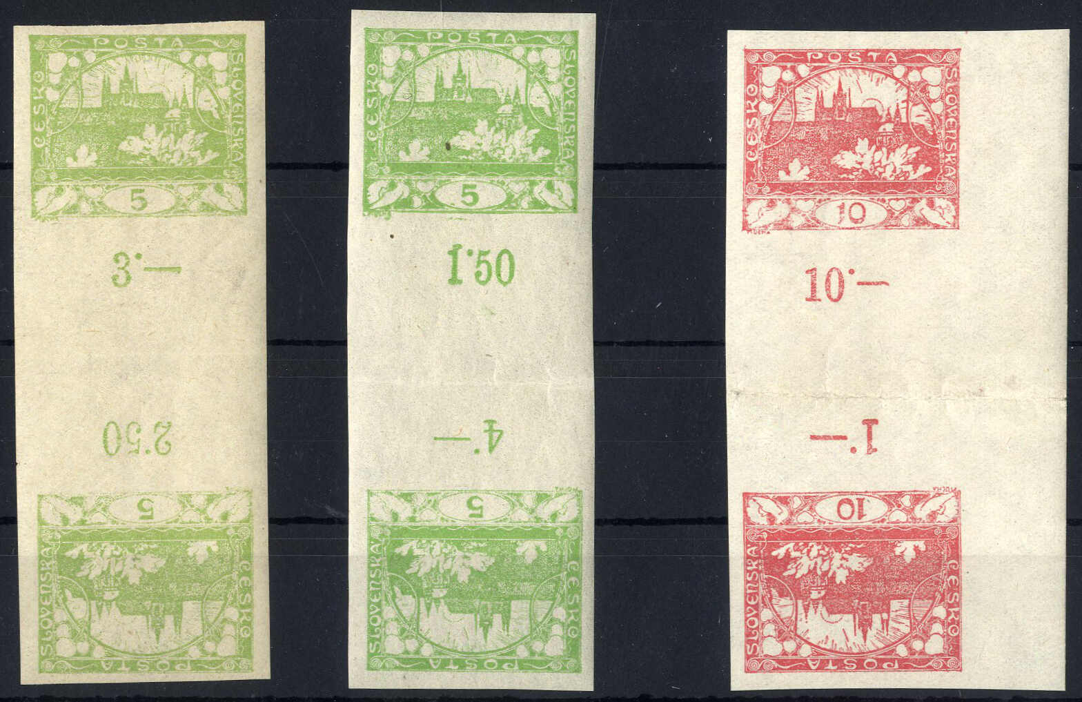 Lot 2962 - europe Czechoslovakia -  Viennafil Auktionen 97th Public Auction Golden Heritage: Austrian Rarities & European Treasures Auction