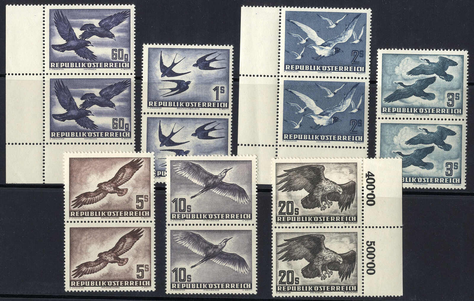 Lot 2488 - europe Austria 2nd. Republic - Viennafil Auktionen 97th Public Auction Golden Heritage: Austrian Rarities & European Treasures Auction Lot 2488 - europe Austria 2nd. Republic - Viennafil Auktionen 97th Public Auction Golden Heritage: Austrian Rarities & European Treasures Auction