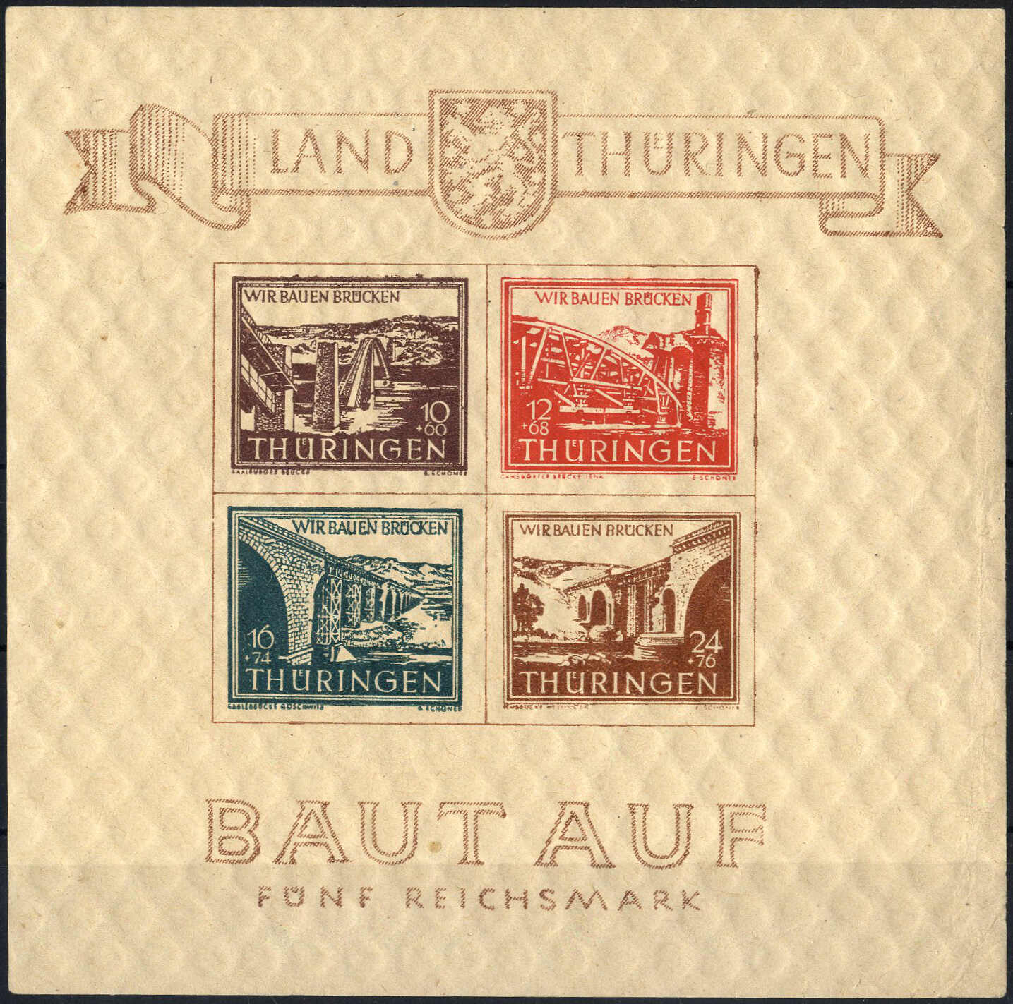 Lot 2830 - germany sbz thüringen -  Viennafil Auktionen 97th Public Auction Golden Heritage: Austrian Rarities & European Treasures Auction