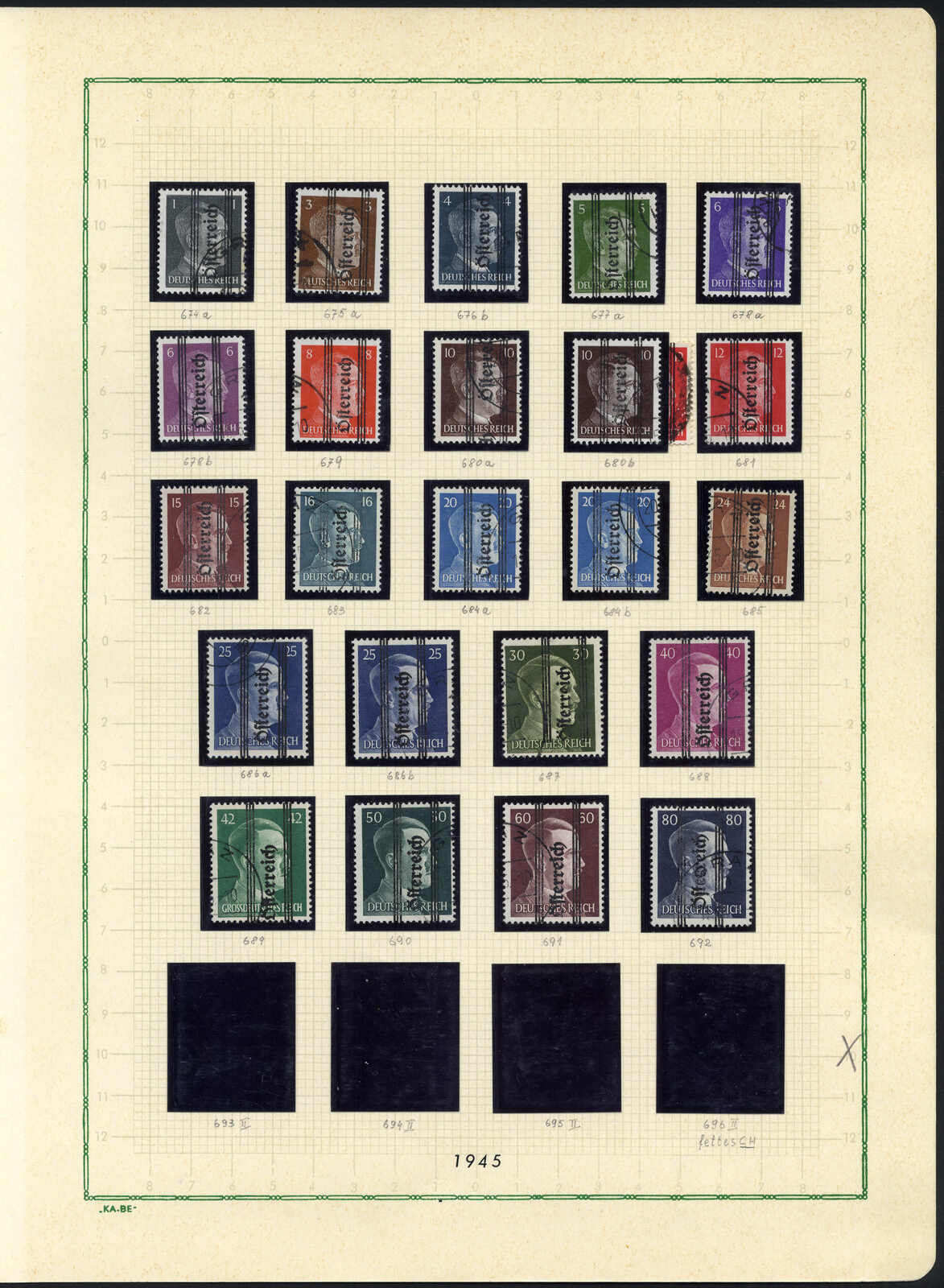 Lot 2405 - europe Austria 1945 Provisionals -  Viennafil Auktionen 97th Public Auction Golden Heritage: Austrian Rarities & European Treasures Auction