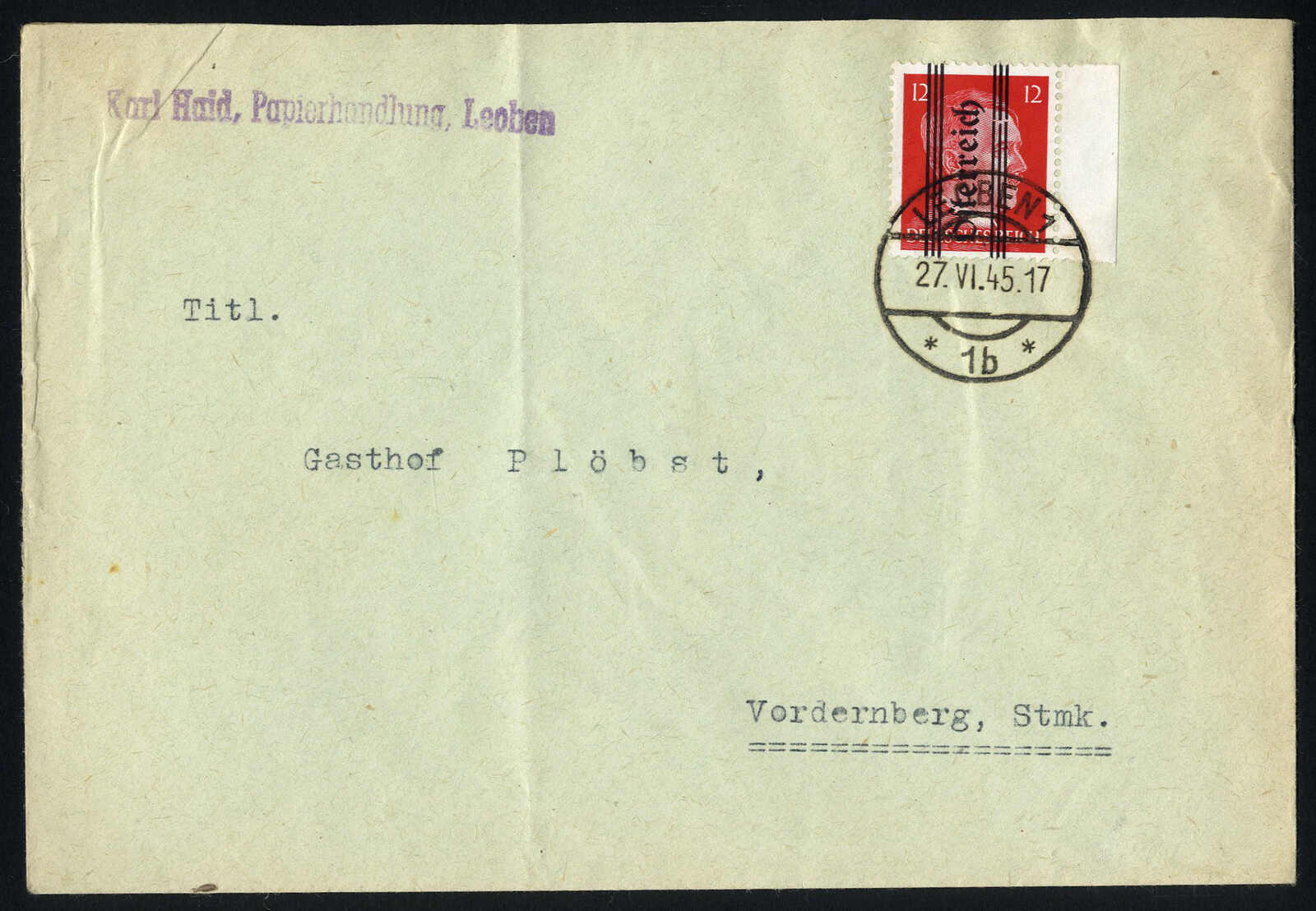 Lot 2404 - europe Austria 1945 Provisionals -  Viennafil Auktionen 97th Public Auction Golden Heritage: Austrian Rarities & European Treasures Auction