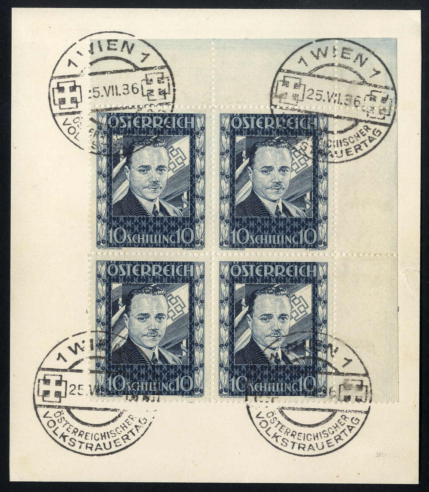 Lot 2384 - europe Austria 1st. Republic -  Viennafil Auktionen 97th Public Auction Golden Heritage: Austrian Rarities & European Treasures Auction