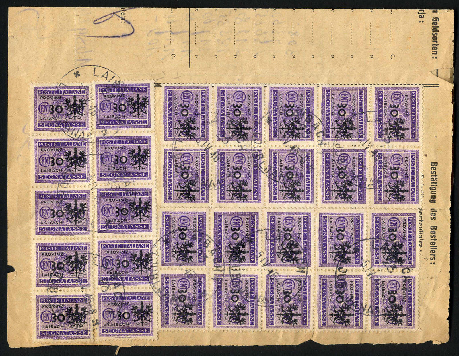Lot 2789 - germany German Occupation World War II Laibach -  Viennafil Auktionen 97th Public Auction Golden Heritage: Austrian Rarities & European Treasures Auction