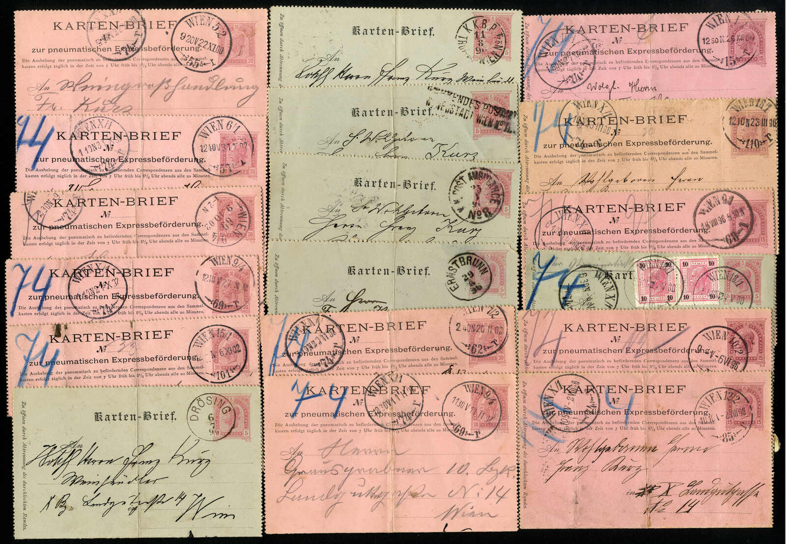 Lot 3498 - Lots and Collections collections and lots austrian areas - Viennafil Auktionen 97th Public Auction Golden Heritage: Austrian Rarities & European Treasures Auction Lot 3498 - Lots and Collections collections and lots austrian areas - Viennafil Auktionen 97th Public Auction Golden Heritage: Austrian Rarities & European Treasures Auction