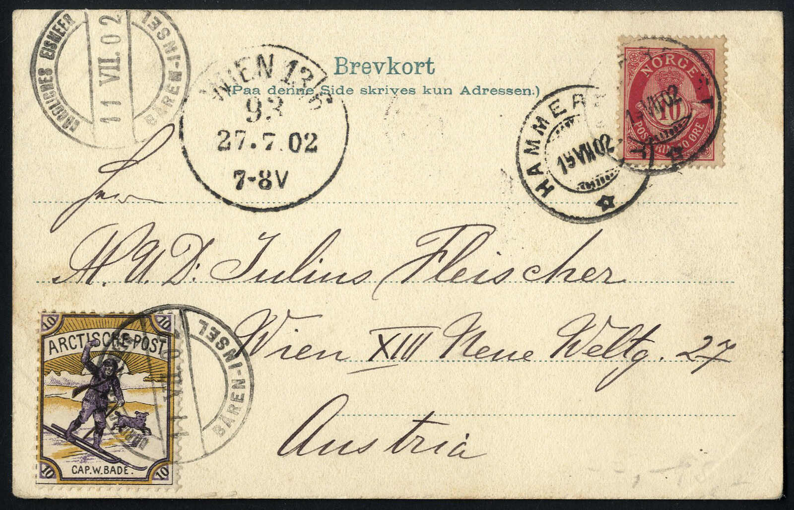 Lot 2906 - europe Norway Spitzbergen -  Viennafil Auktionen 97th Public Auction Golden Heritage: Austrian Rarities & European Treasures Auction