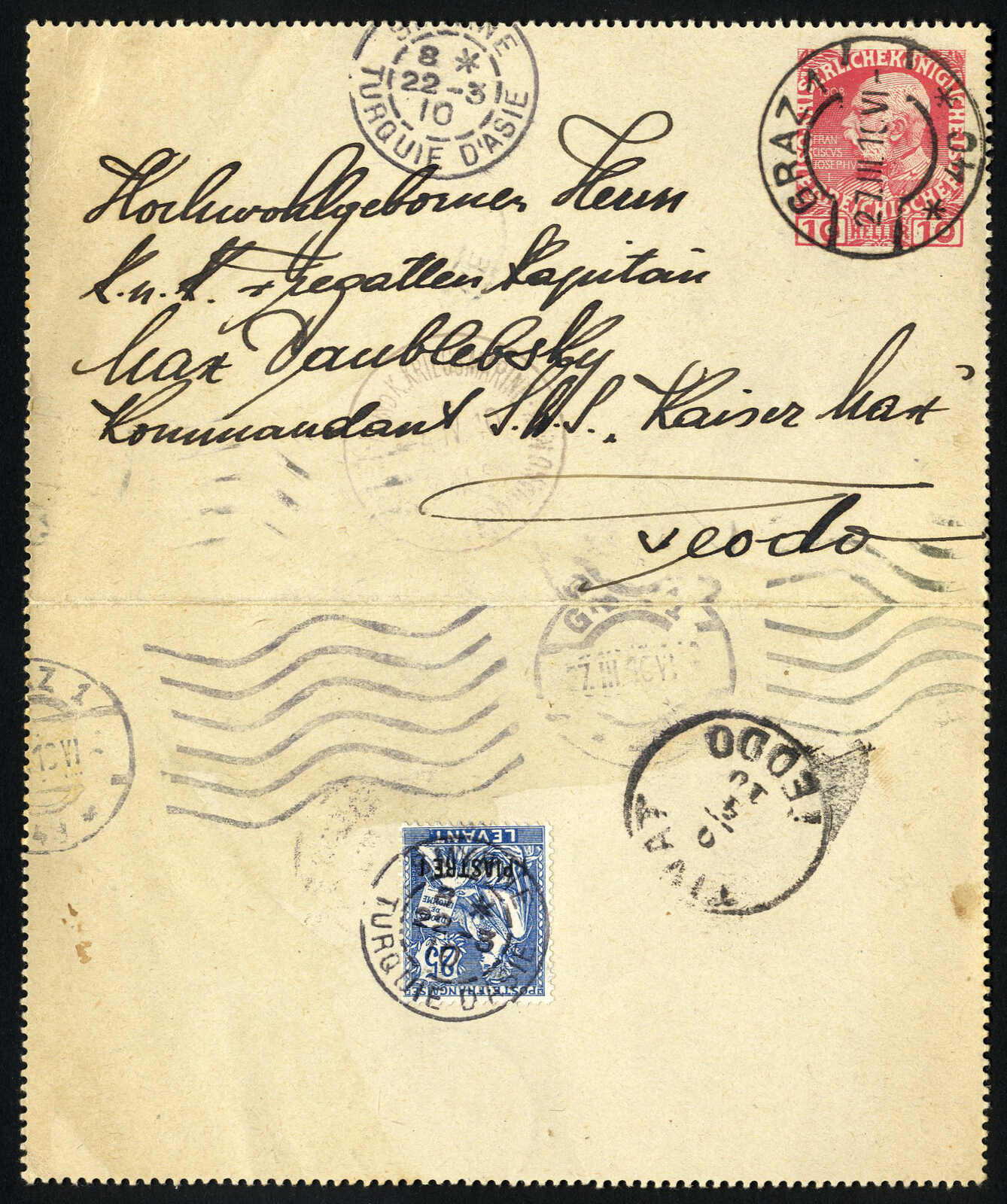 Lot 570 - europe austrian levant - Viennafil Auktionen 97th Public Auction Golden Heritage: Austrian Rarities & European Treasures Auction Lot 570 - europe austrian levant - Viennafil Auktionen 97th Public Auction Golden Heritage: Austrian Rarities & European Treasures Auction