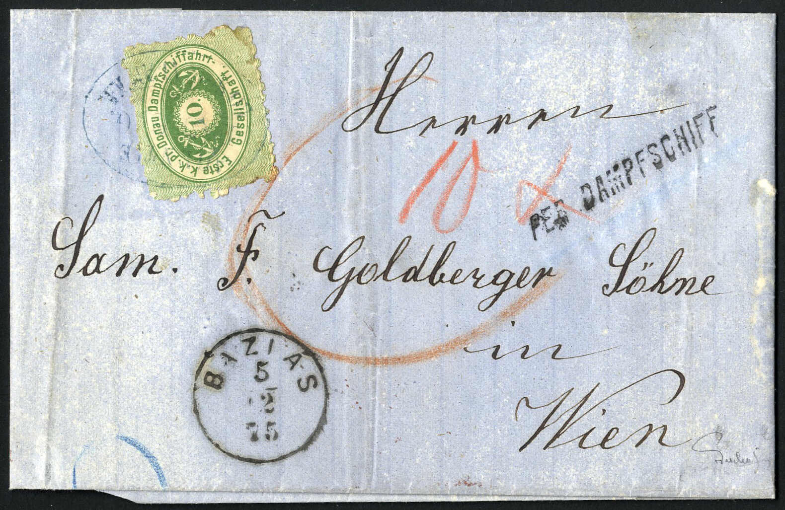Lot 462 - europe austria donau steamship company - Viennafil Auktionen 97th Public Auction Golden Heritage: Austrian Rarities & European Treasures Auction Lot 462 - europe austria donau steamship company - Viennafil Auktionen 97th Public Auction Golden Heritage: Austrian Rarities & European Treasures Auction
