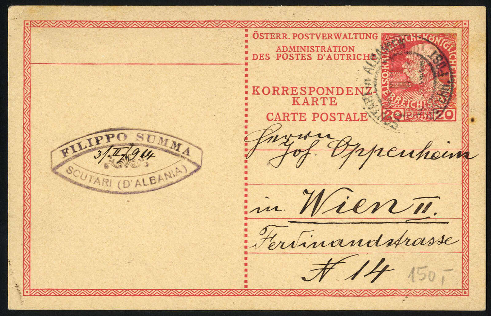 Lot 604 - europe Albania Austrian Post Offices - Viennafil Auktionen 97th Public Auction Golden Heritage: Austrian Rarities & European Treasures Auction Lot 604 - europe Albania Austrian Post Offices - Viennafil Auktionen 97th Public Auction Golden Heritage: Austrian Rarities & European Treasures Auction