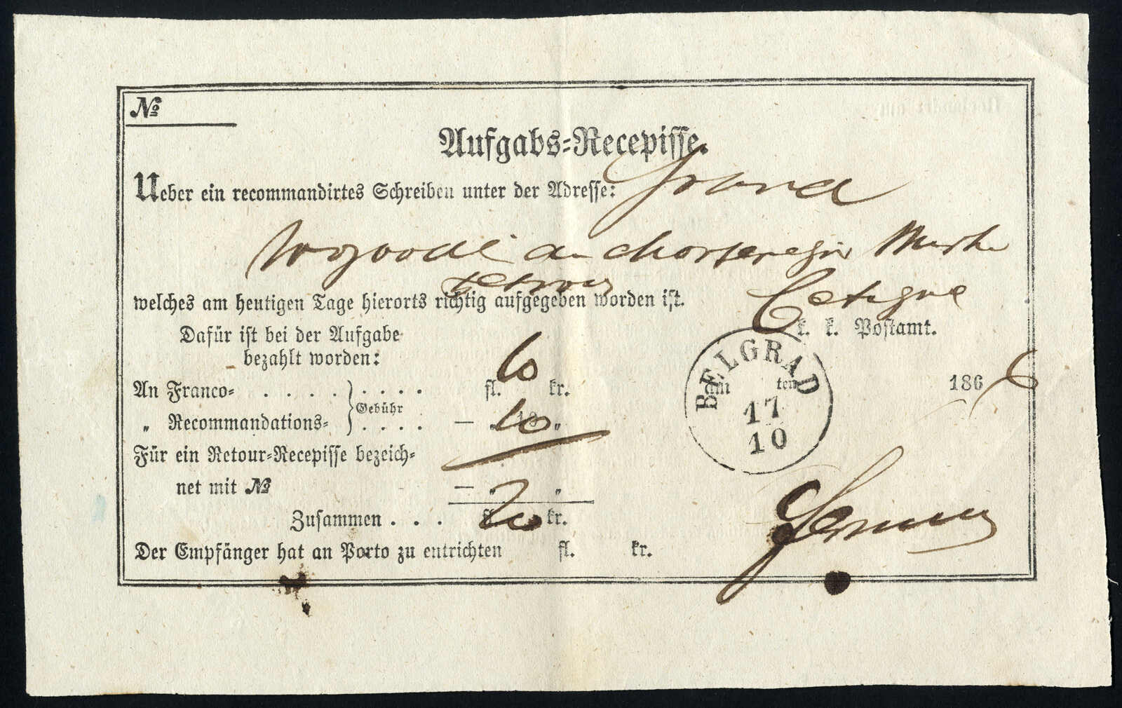 Lot 688 - europe Serbia Austrian Post Offices - Viennafil Auktionen 97th Public Auction Golden Heritage: Austrian Rarities & European Treasures Auction Lot 688 - europe Serbia Austrian Post Offices - Viennafil Auktionen 97th Public Auction Golden Heritage: Austrian Rarities & European Treasures Auction