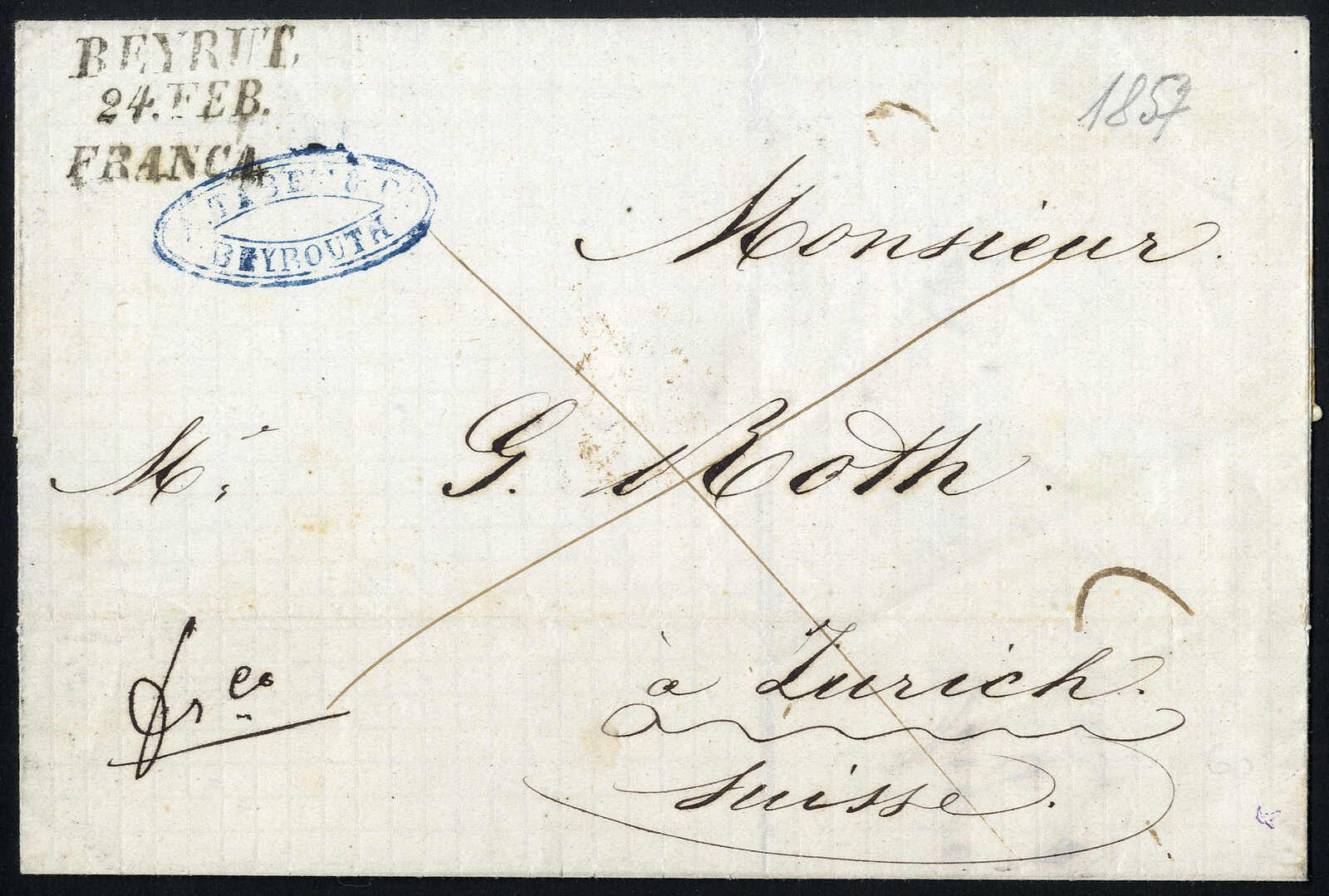 Lot 694 - other countries Lebanon-Austrian Levant Post Offices -  Viennafil Auktionen 97th Public Auction Golden Heritage: Austrian Rarities & European Treasures Auction