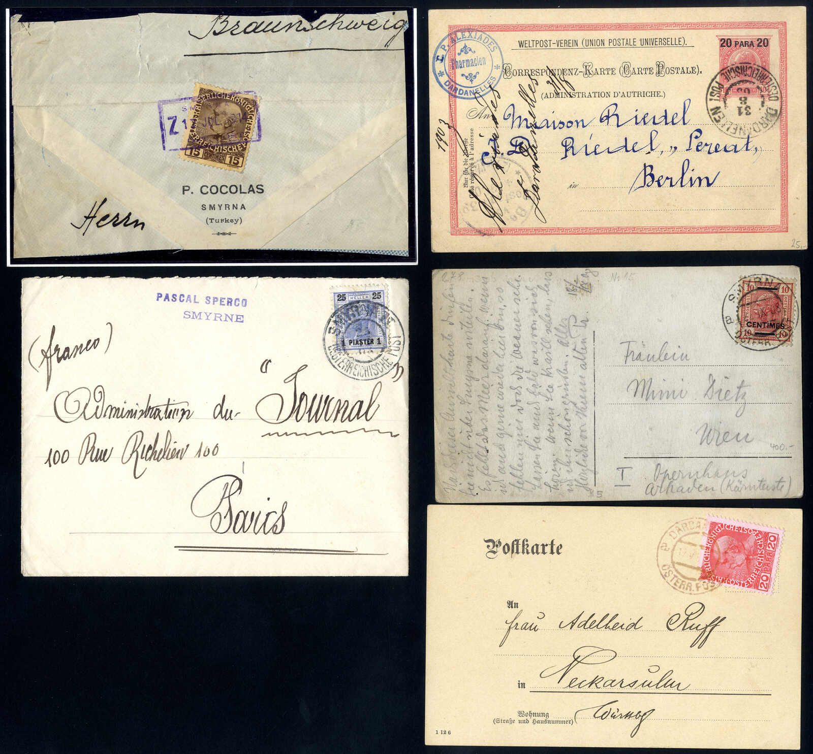 Lot 582 - europe austrian levant -  Viennafil Auktionen 97th Public Auction Golden Heritage: Austrian Rarities & European Treasures Auction