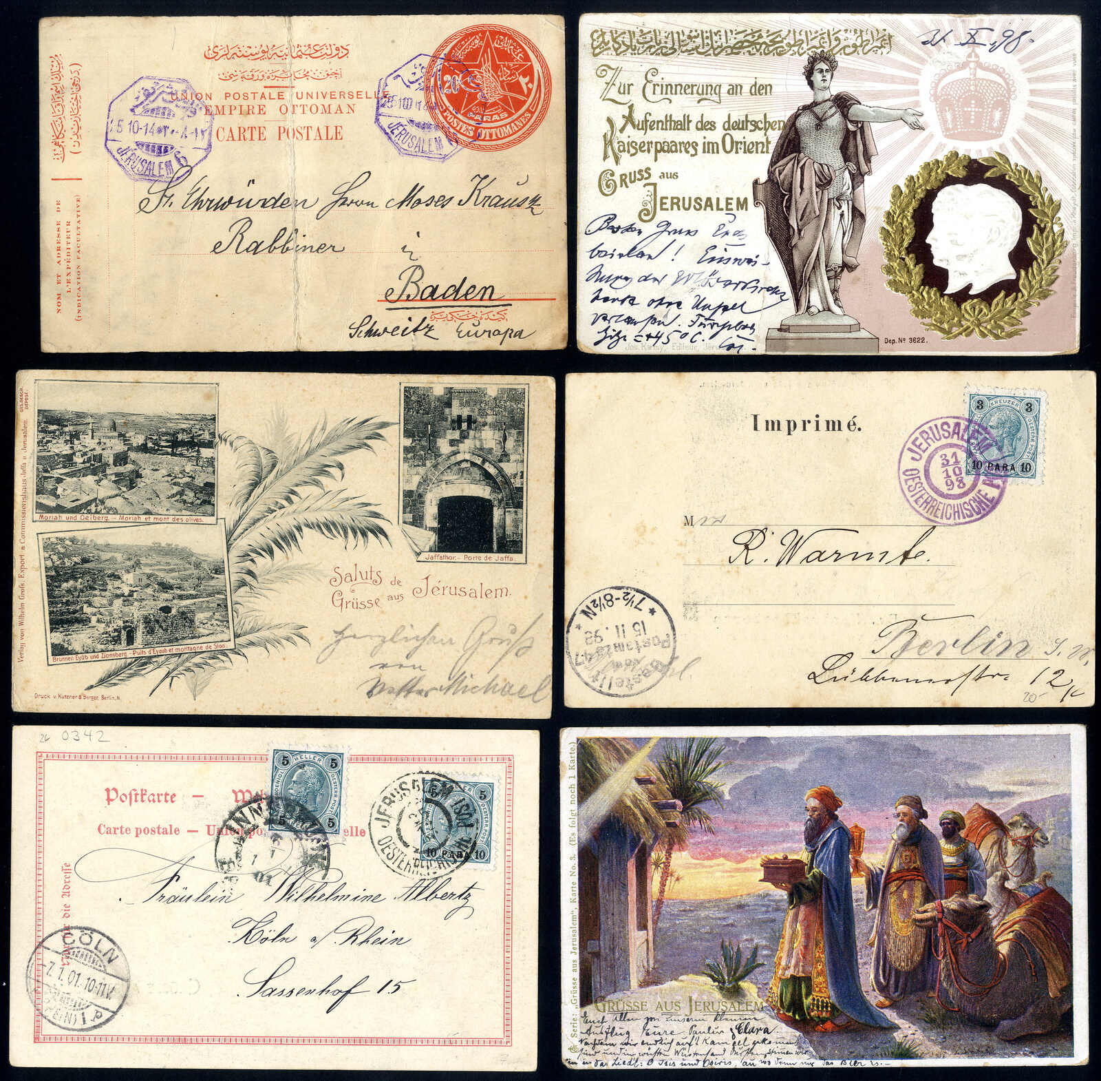 Lot 703 - other countries Holy Land Austrian Levant Post Offices -  Viennafil Auktionen 97th Public Auction Golden Heritage: Austrian Rarities & European Treasures Auction