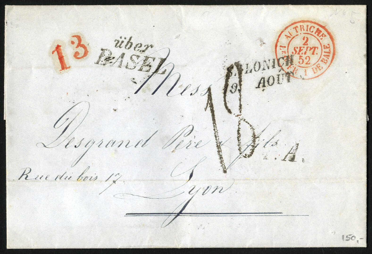Lot 619 - europe Greece Austrian Levant Post Offices - Viennafil Auktionen 97th Public Auction Golden Heritage: Austrian Rarities & European Treasures Auction Lot 619 - europe Greece Austrian Levant Post Offices - Viennafil Auktionen 97th Public Auction Golden Heritage: Austrian Rarities & European Treasures Auction