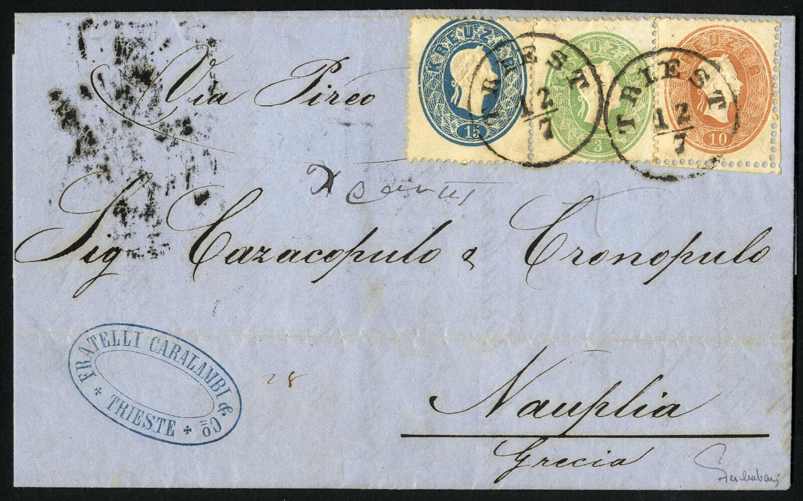 Lot 283 - europe Austria 1860 Issue -  Viennafil Auktionen 97th Public Auction Golden Heritage: Austrian Rarities & European Treasures Auction
