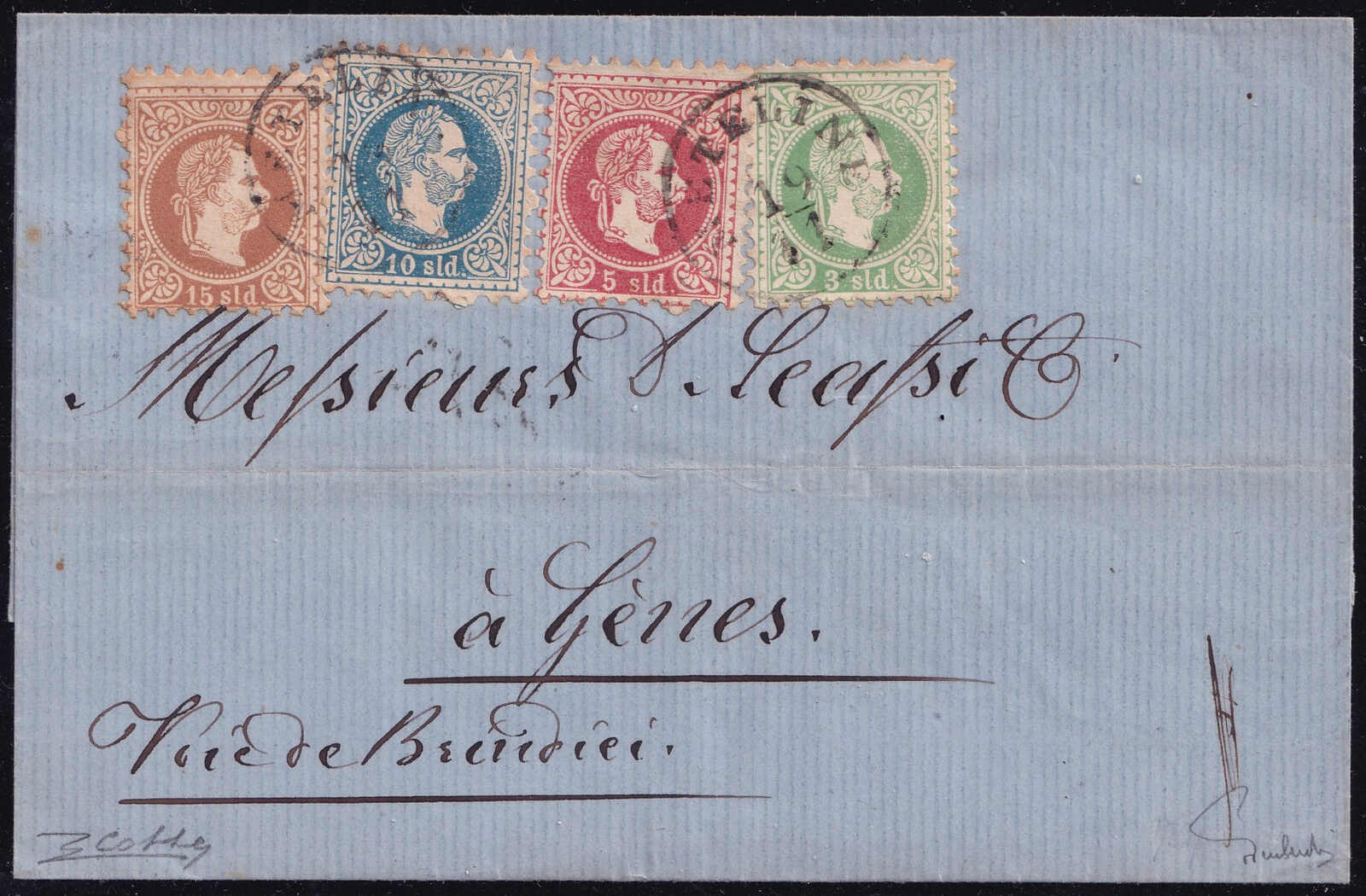 Lot 634 - europe Greece Austrian Levant Post Offices -  Viennafil Auktionen 97th Public Auction Golden Heritage: Austrian Rarities & European Treasures Auction
