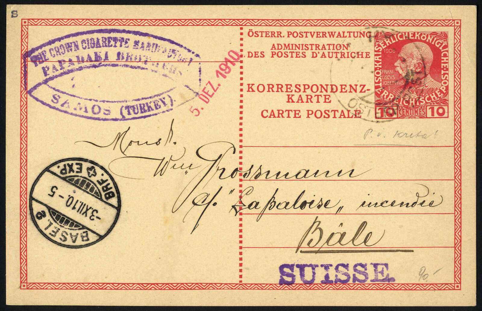Lot 508 - other Austria Lloyd -  Viennafil Auktionen 97th Public Auction Golden Heritage: Austrian Rarities & European Treasures Auction