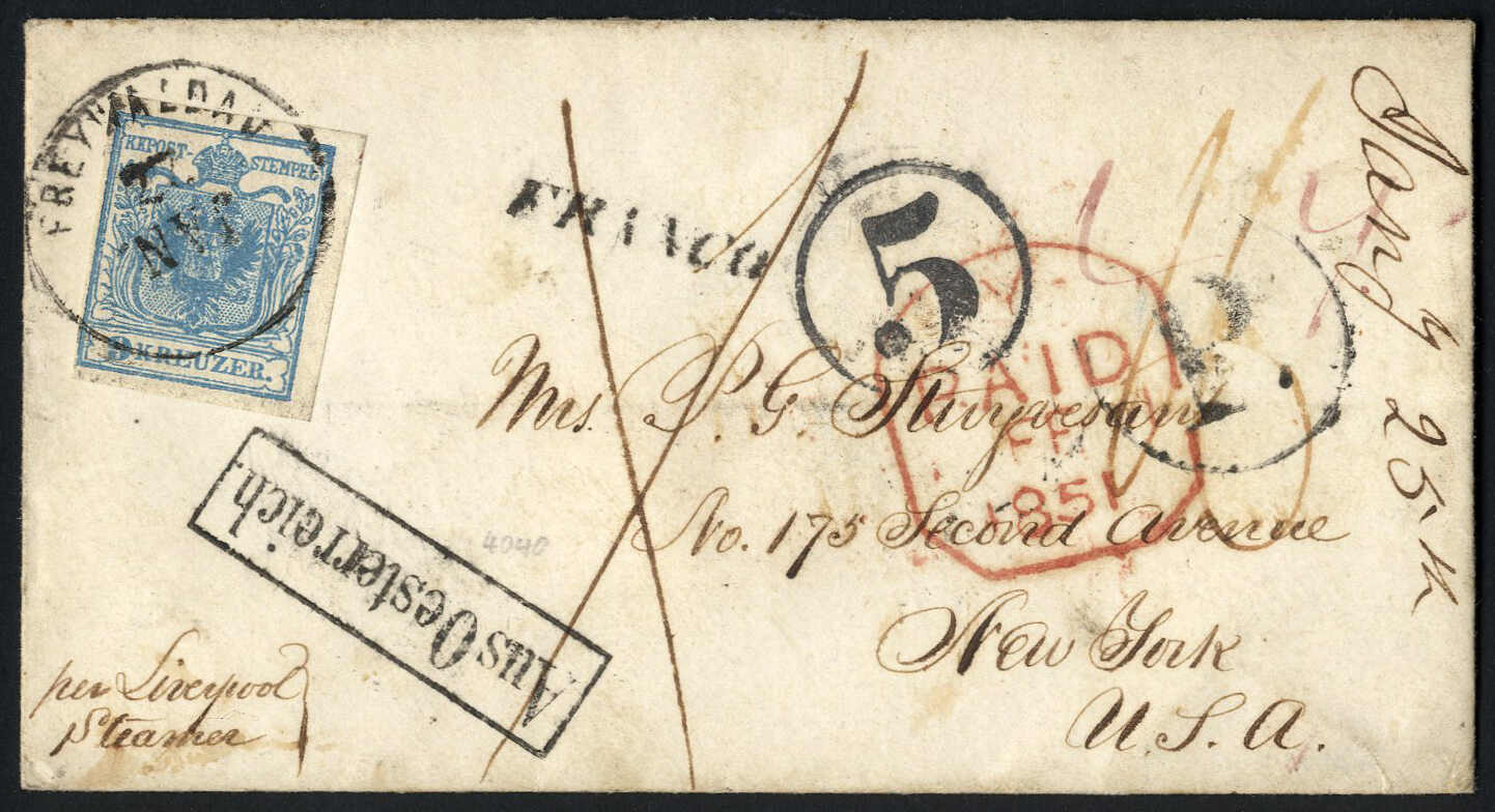 Lot 207 - europe austria issue 1850 - Viennafil Auktionen 97th Public Auction Golden Heritage: Austrian Rarities & European Treasures Auction Lot 207 - europe austria issue 1850 - Viennafil Auktionen 97th Public Auction Golden Heritage: Austrian Rarities & European Treasures Auction