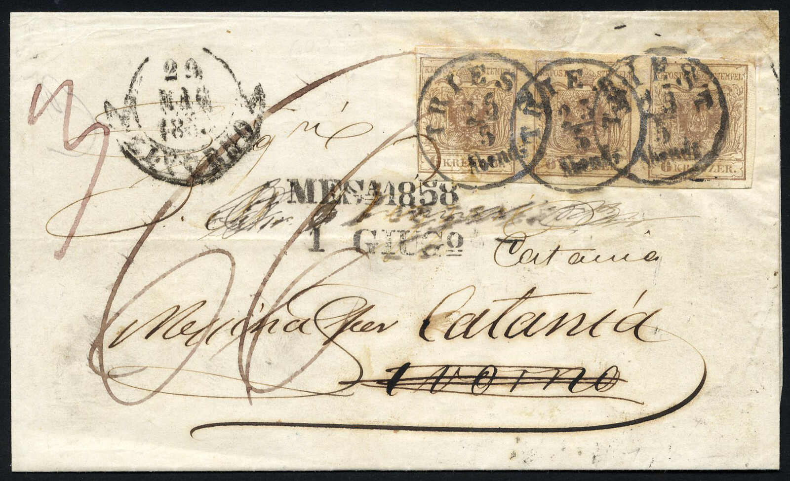 Lot 201 - europe austria issue 1850 - Viennafil Auktionen 97th Public Auction Golden Heritage: Austrian Rarities & European Treasures Auction Lot 201 - europe austria issue 1850 - Viennafil Auktionen 97th Public Auction Golden Heritage: Austrian Rarities & European Treasures Auction