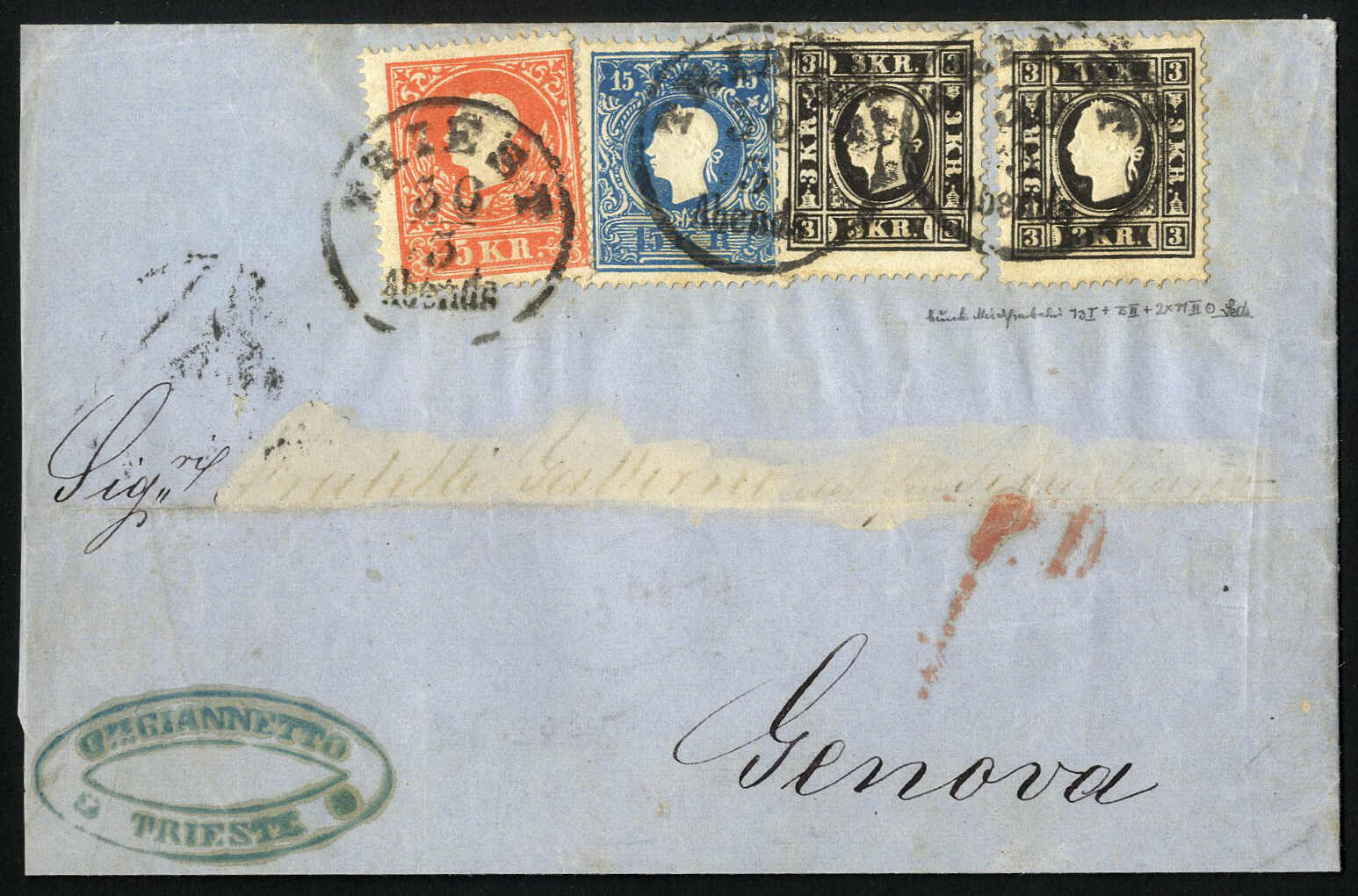 Lot 263 - europe Austria 1858 Issue -  Viennafil Auktionen 97th Public Auction Golden Heritage: Austrian Rarities & European Treasures Auction