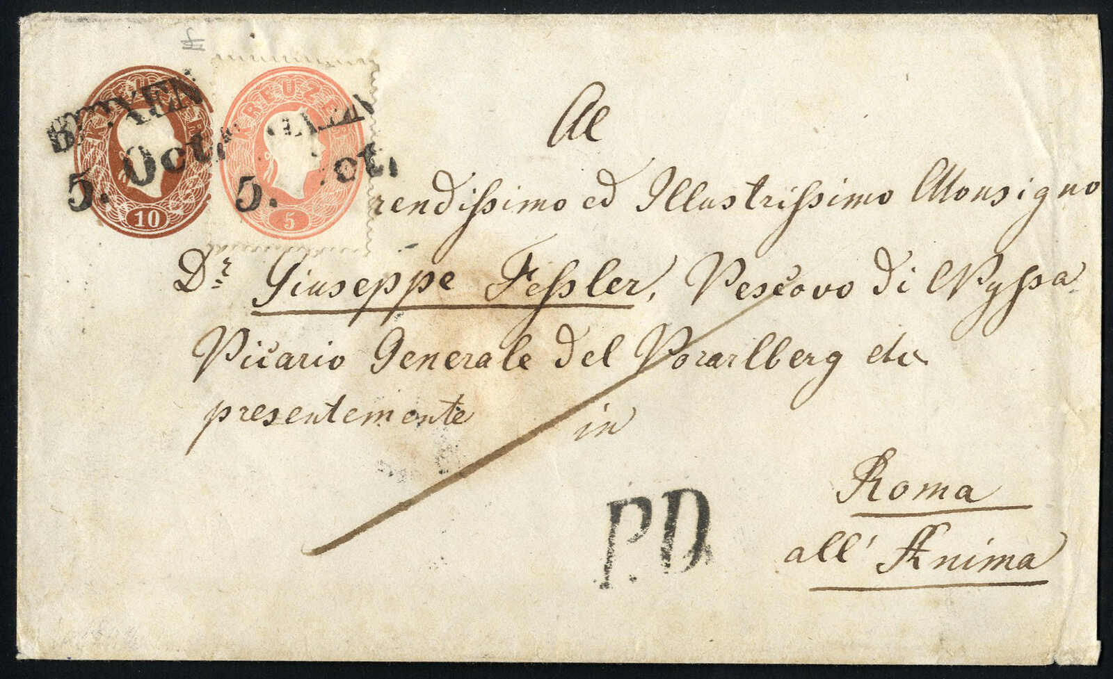 Lot 285 - europe Austria 1860 Issue -  Viennafil Auktionen 97th Public Auction Golden Heritage: Austrian Rarities & European Treasures Auction