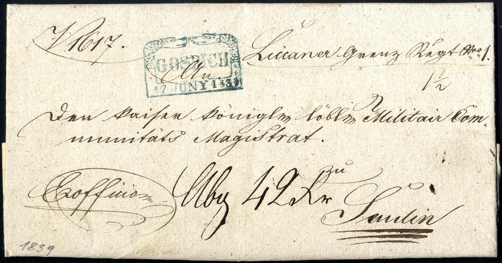Lot 135 - europe Austria Cancellations Croation-Slavonian Military Border District Military Border -  Viennafil Auktionen 97th Public Auction Golden Heritage: Austrian Rarities & European Treasures Auction