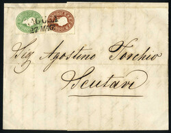 Ragusa: Brief vom 27.5.1862 nach Scutari (Albanien), frankiert mit3 ...