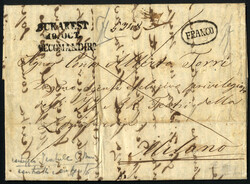 1862, eingeschriebener kompletter Francobrief vom 19.10.1862 von ...