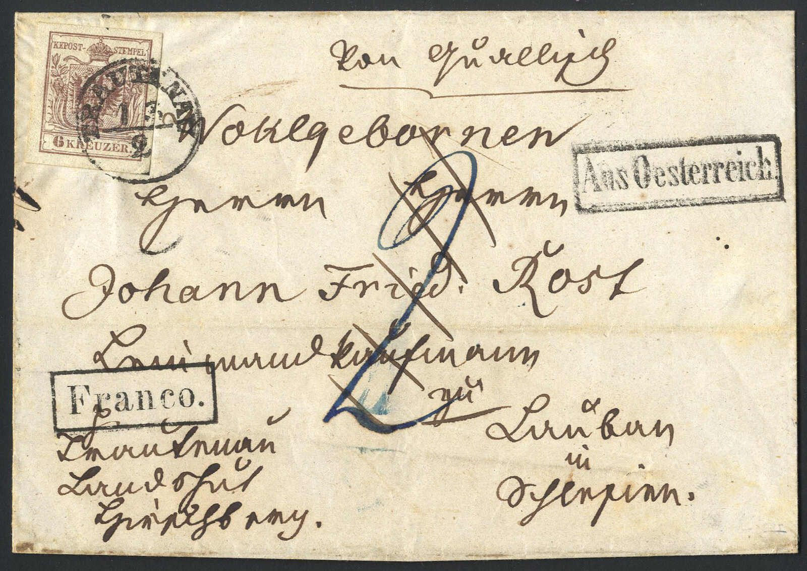 Lot 199 - europe austria issue 1850 - Viennafil Auktionen 97th Public Auction Golden Heritage: Austrian Rarities & European Treasures Auction Lot 199 - europe austria issue 1850 - Viennafil Auktionen 97th Public Auction Golden Heritage: Austrian Rarities & European Treasures Auction