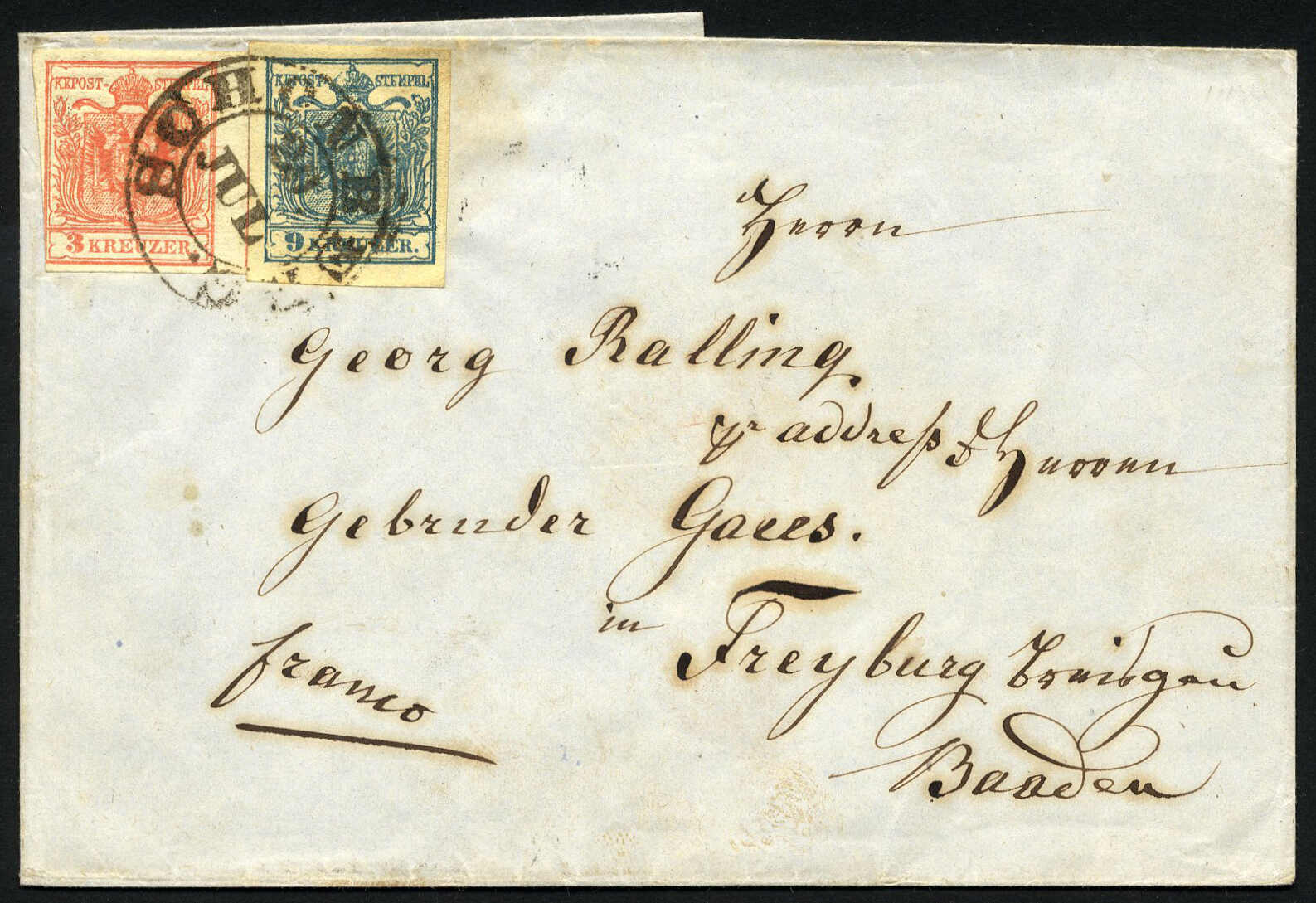 Lot 215 - europe austria issue 1850 - Viennafil Auktionen 97th Public Auction Golden Heritage: Austrian Rarities & European Treasures Auction Lot 215 - europe austria issue 1850 - Viennafil Auktionen 97th Public Auction Golden Heritage: Austrian Rarities & European Treasures Auction