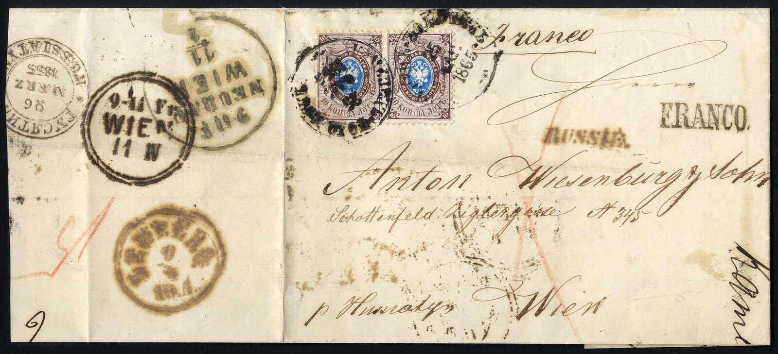 Lot 830 - europe Russia -  Viennafil Auktionen 97th Public Auction Golden Heritage: Austrian Rarities & European Treasures Auction