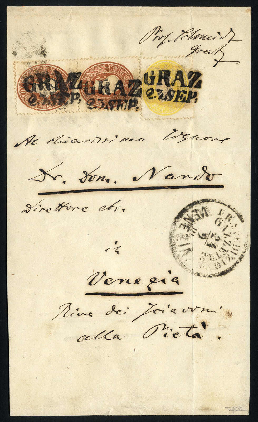 Lot 271 - europe Austria 1860 Issue -  Viennafil Auktionen 97th Public Auction Golden Heritage: Austrian Rarities & European Treasures Auction