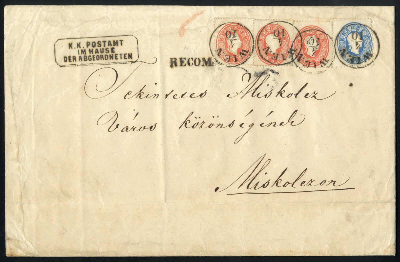 Lot 275 - europe Austria 1860 Issue -  Viennafil Auktionen 97th Public Auction Golden Heritage: Austrian Rarities & European Treasures Auction