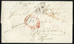 1836/1861, 12 Briefe aus Großbritannien nach Österreich (meist ...