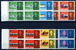 1968, Schiffe, komplette Serie von 6 Werten in Viererblöcken, ...