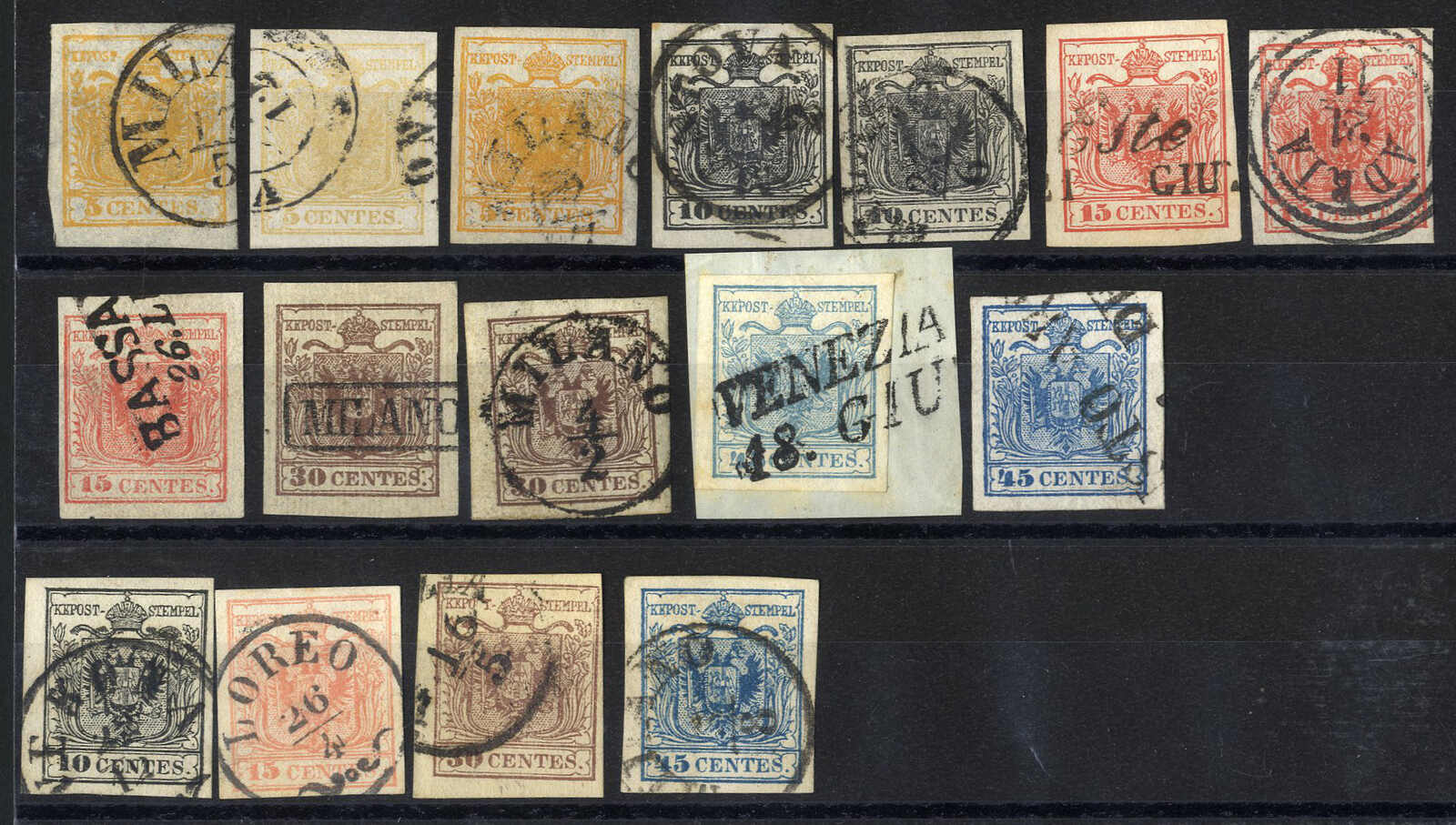 Lot 1010 - europe lombardy venetia -  Viennafil Auktionen 97th Public Auction Golden Heritage: Austrian Rarities & European Treasures Auction