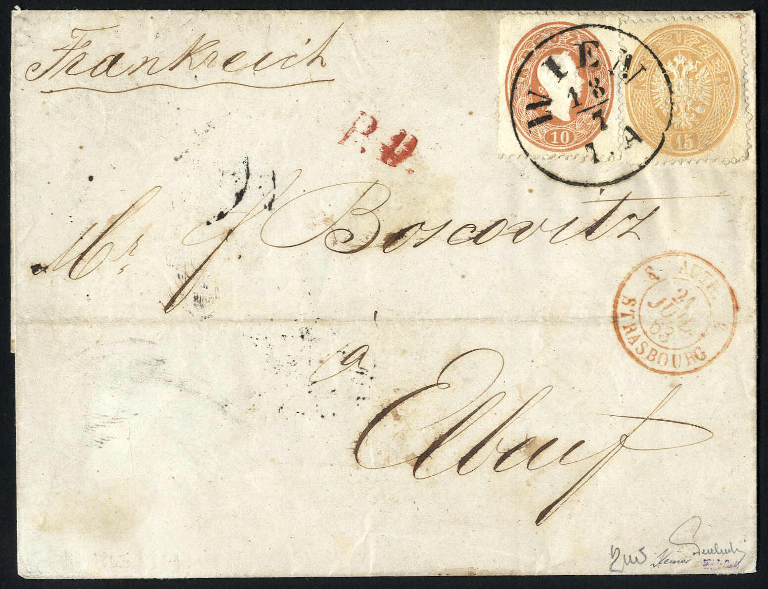 Lot 291 - europe Austria 1860 Issue -  Viennafil Auktionen 97th Public Auction Golden Heritage: Austrian Rarities & European Treasures Auction