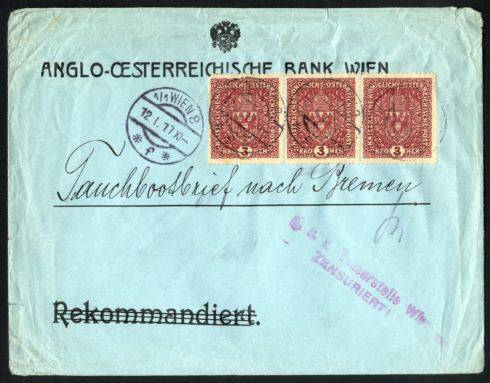 Lot 509 - europe Austria Navy and Ship Mail -  Viennafil Auktionen 97th Public Auction Golden Heritage: Austrian Rarities & European Treasures Auction