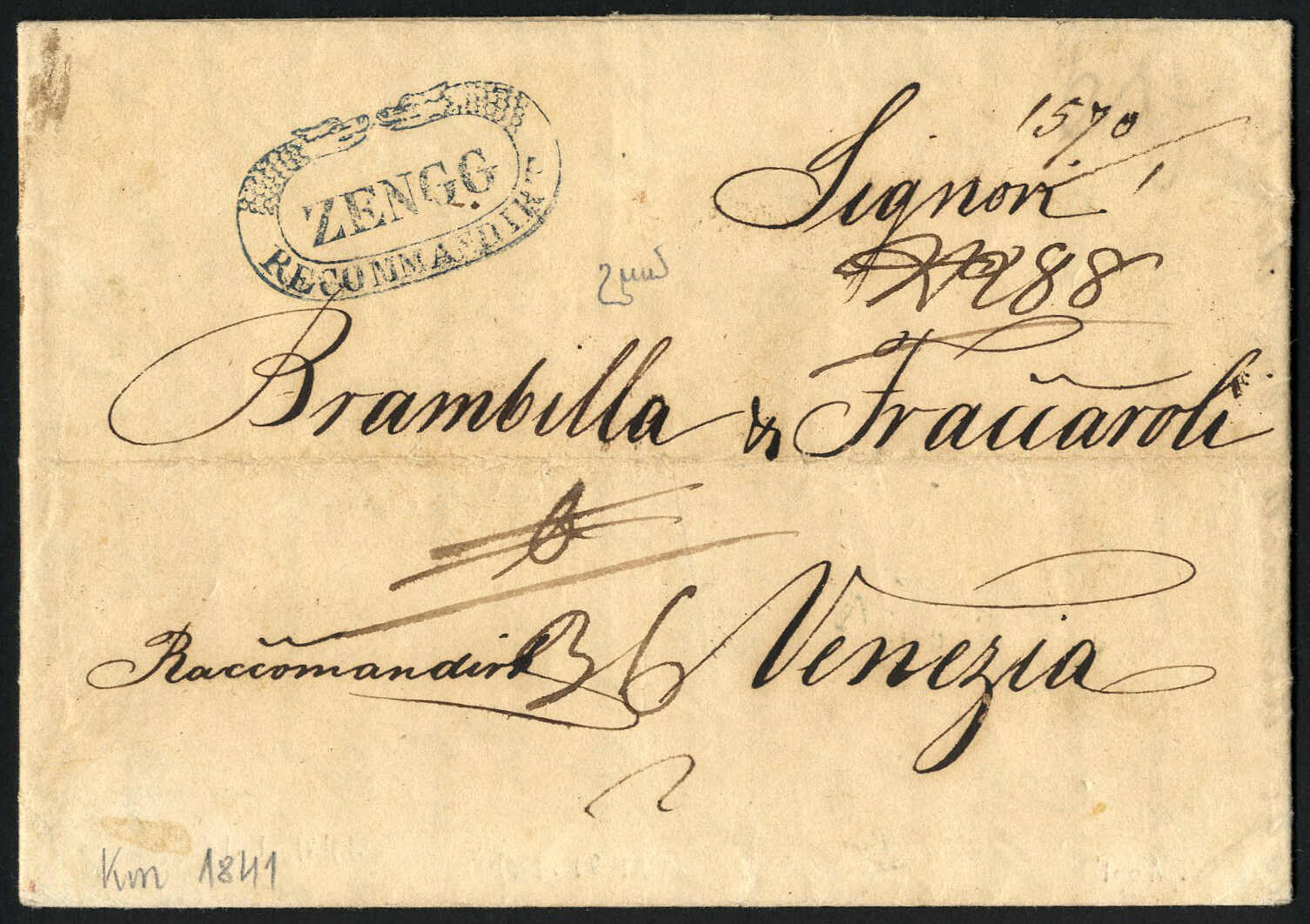 Lot 137 - europe Austria Cancellations Croation-Slavonian Military Border District Military Border -  Viennafil Auktionen 97th Public Auction Golden Heritage: Austrian Rarities & European Treasures Auction