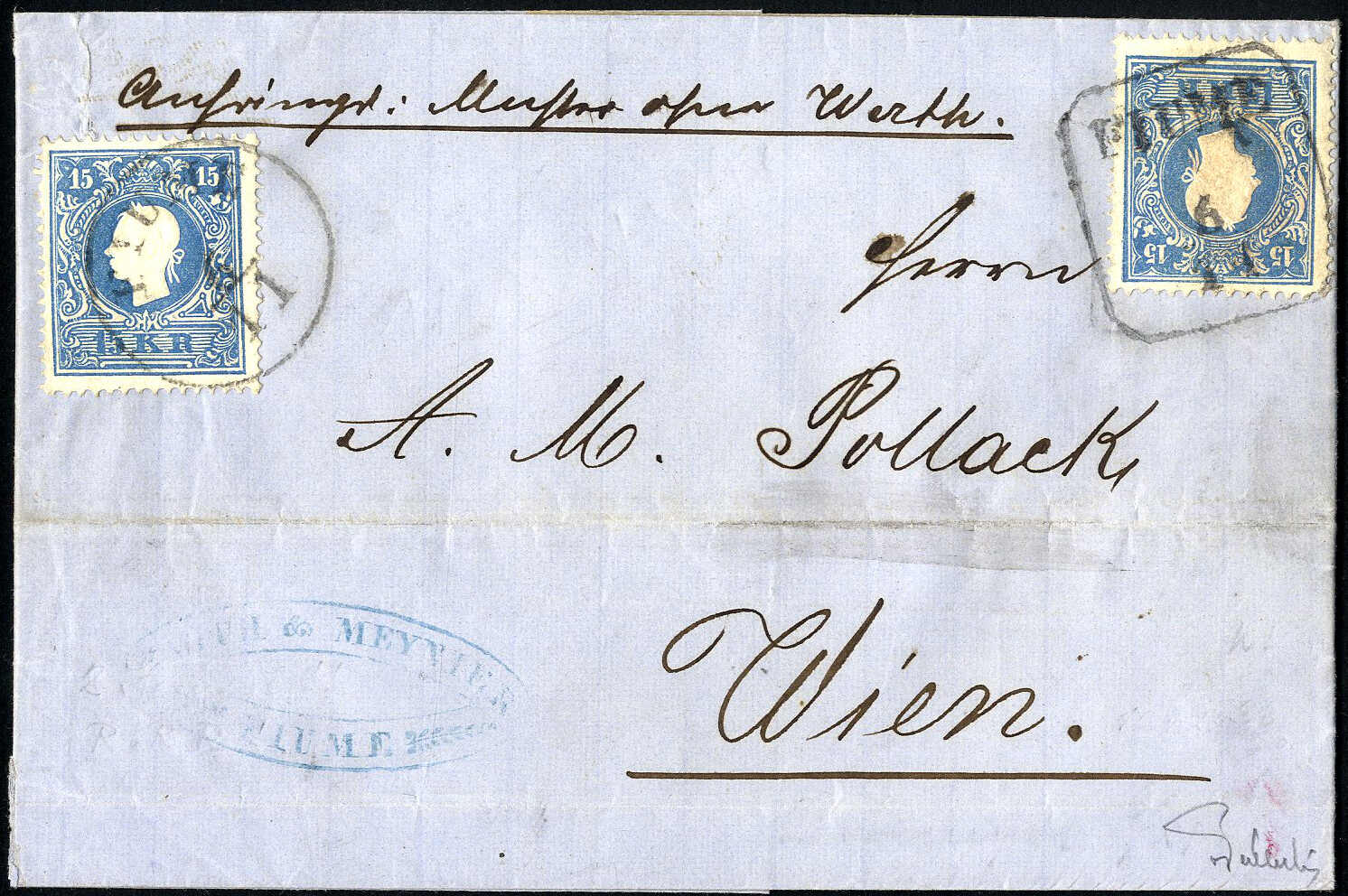 Lot 122 - europe Austria Cancellations Croatia Slavonia -  Viennafil Auktionen 97th Public Auction Golden Heritage: Austrian Rarities & European Treasures Auction