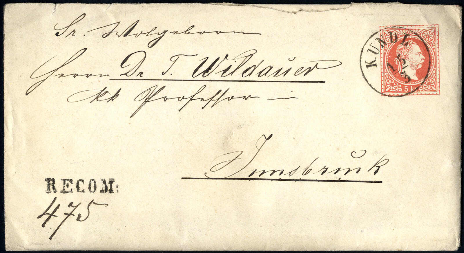 Lot 107 - europe Austria Cancellations Tyrol -  Viennafil Auktionen 97th Public Auction Golden Heritage: Austrian Rarities & European Treasures Auction