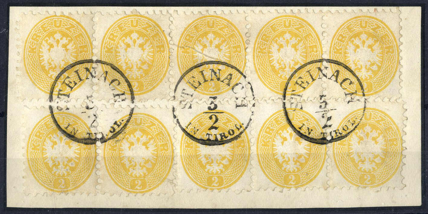 Lot 1975 - europe Austria Cancellations Tyrol -  Viennafil Auktionen 97th Public Auction Golden Heritage: Austrian Rarities & European Treasures Auction