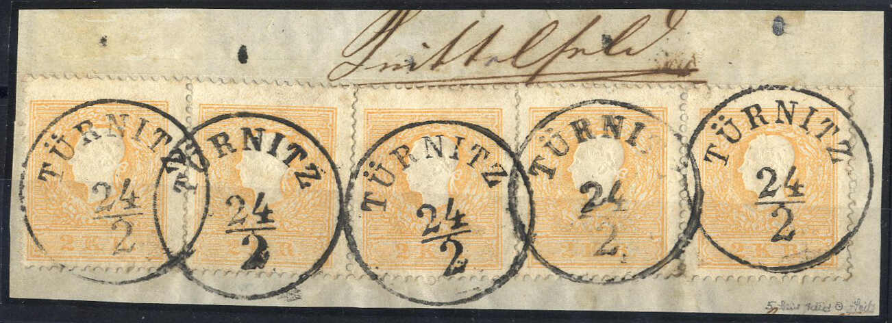Lot 2201 - europe Austria 1858 Issue -  Viennafil Auktionen 97th Public Auction Golden Heritage: Austrian Rarities & European Treasures Auction
