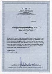 Losdorf, Kastenstempel auf Brief mit 3 Kreuzer Type Ib/HP nach Wien, ...