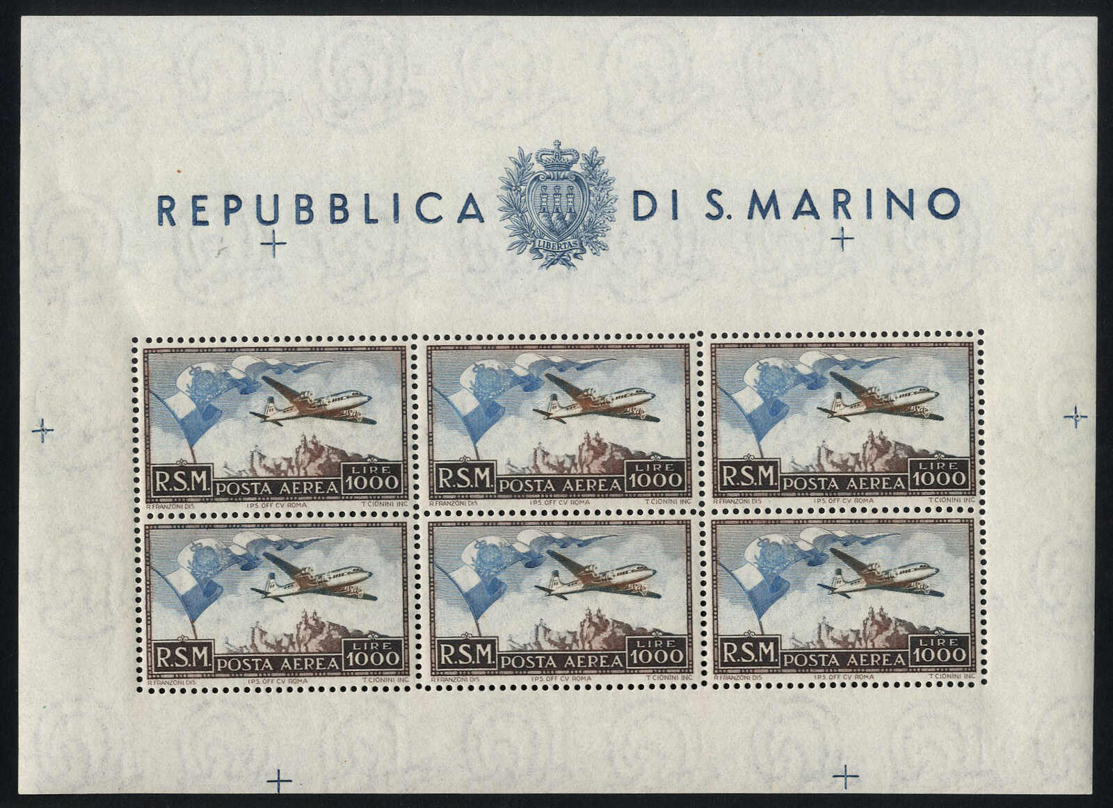 Lot 1720 - europe San Marino - Viennafil Auktionen 97th Public Auction Golden Heritage: Austrian Rarities & European Treasures Auction Lot 1720 - europe San Marino - Viennafil Auktionen 97th Public Auction Golden Heritage: Austrian Rarities & European Treasures Auction