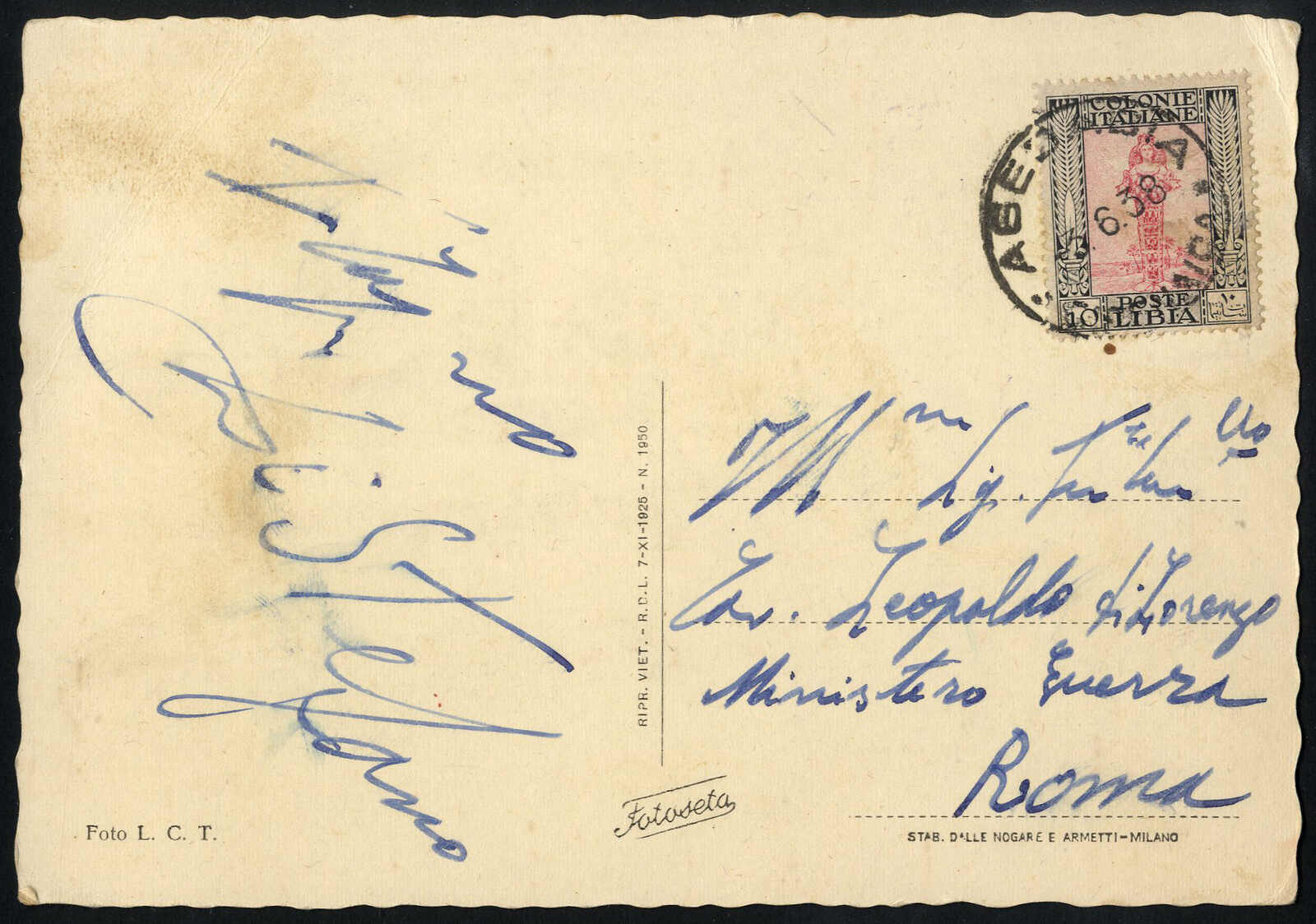 Lot 1615 - other countries italian libya - Viennafil Auktionen 97th Public Auction Golden Heritage: Austrian Rarities & European Treasures Auction Lot 1615 - other countries italian libya - Viennafil Auktionen 97th Public Auction Golden Heritage: Austrian Rarities & European Treasures Auction