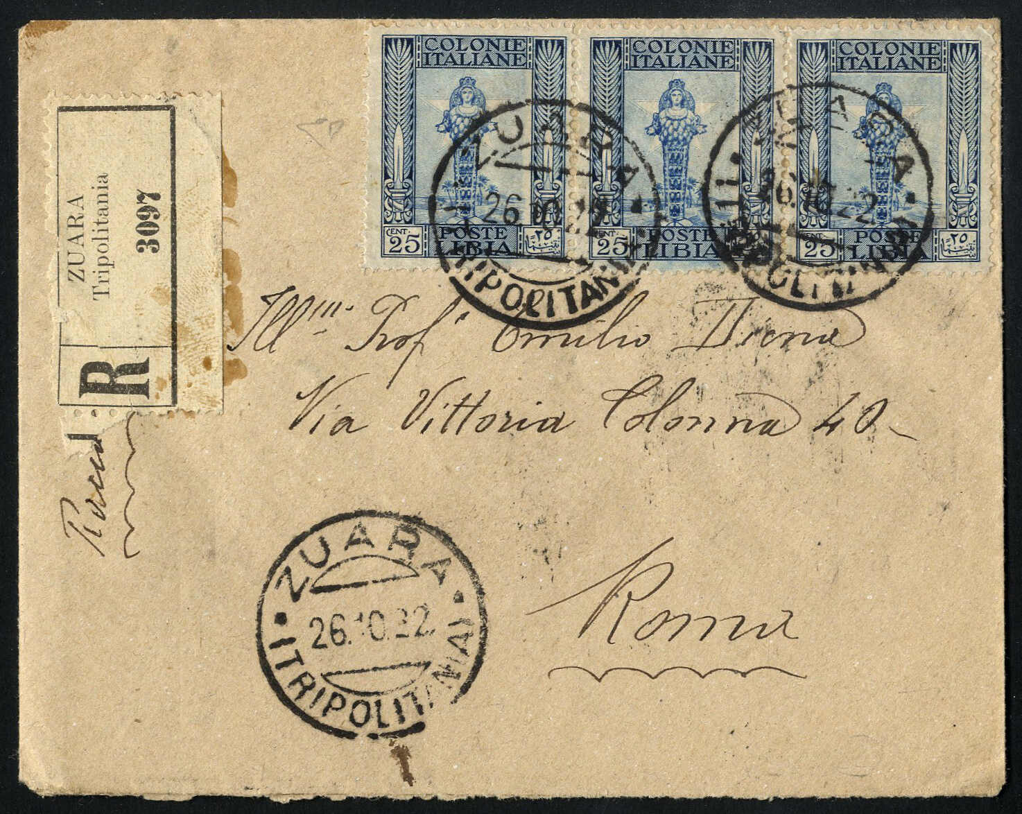 Lot 1681 - other countries italian libya -  Viennafil Auktionen 97th Public Auction Golden Heritage: Austrian Rarities & European Treasures Auction