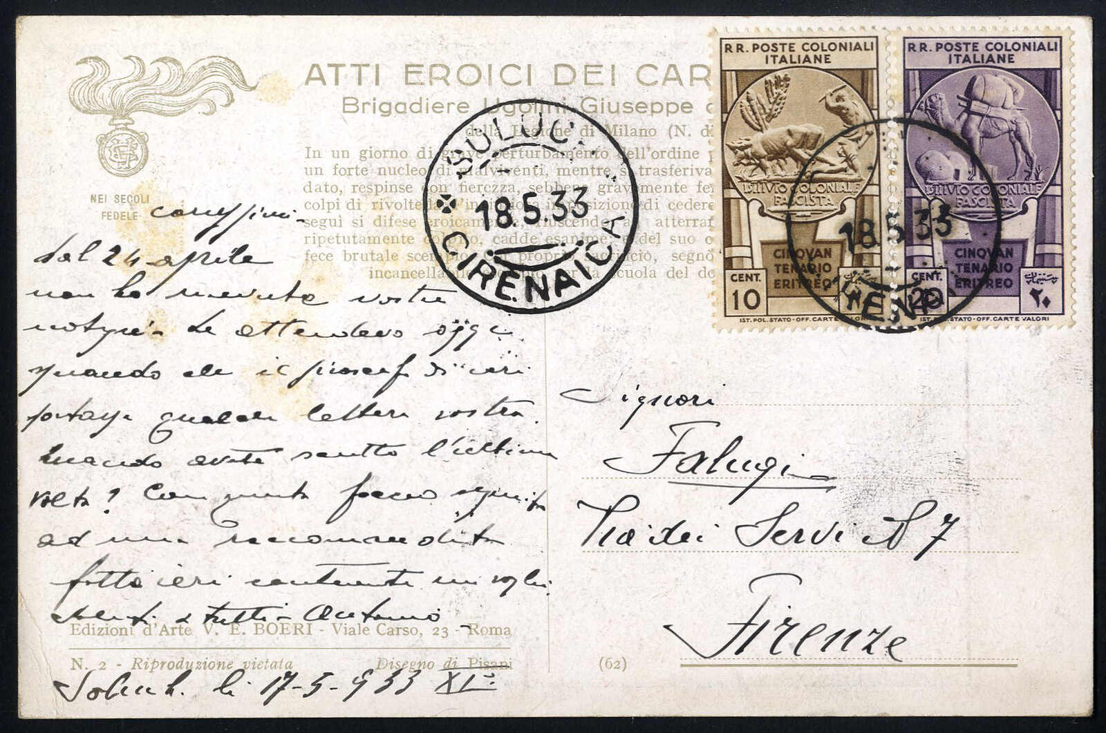 Lot 1617 - other countries italian libya - Viennafil Auktionen 97th Public Auction Golden Heritage: Austrian Rarities & European Treasures Auction Lot 1617 - other countries italian libya - Viennafil Auktionen 97th Public Auction Golden Heritage: Austrian Rarities & European Treasures Auction