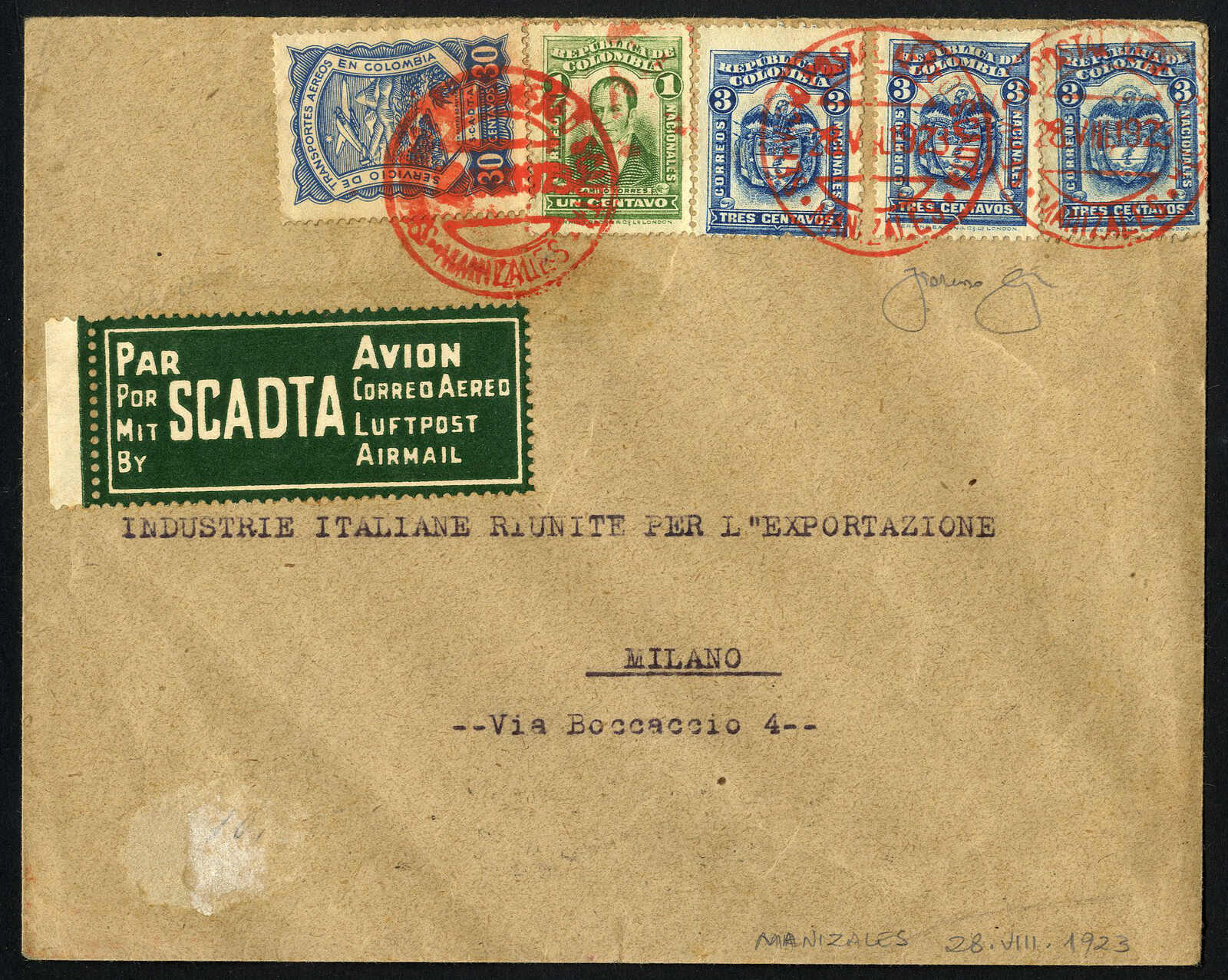 Lot 3043 - other countries Colombia - Viennafil Auktionen 97th Public Auction Golden Heritage: Austrian Rarities & European Treasures Auction Lot 3043 - other countries Colombia - Viennafil Auktionen 97th Public Auction Golden Heritage: Austrian Rarities & European Treasures Auction