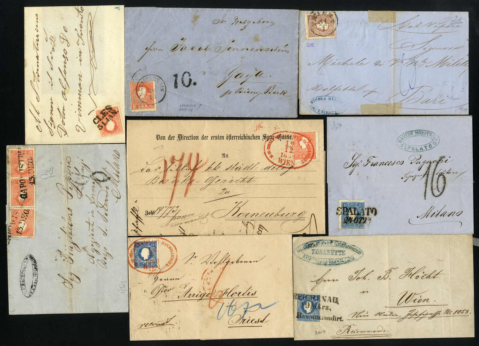 Lot 3380 - Lots and Collections collections and lots austrian areas -  Viennafil Auktionen 97th Public Auction Golden Heritage: Austrian Rarities & European Treasures Auction