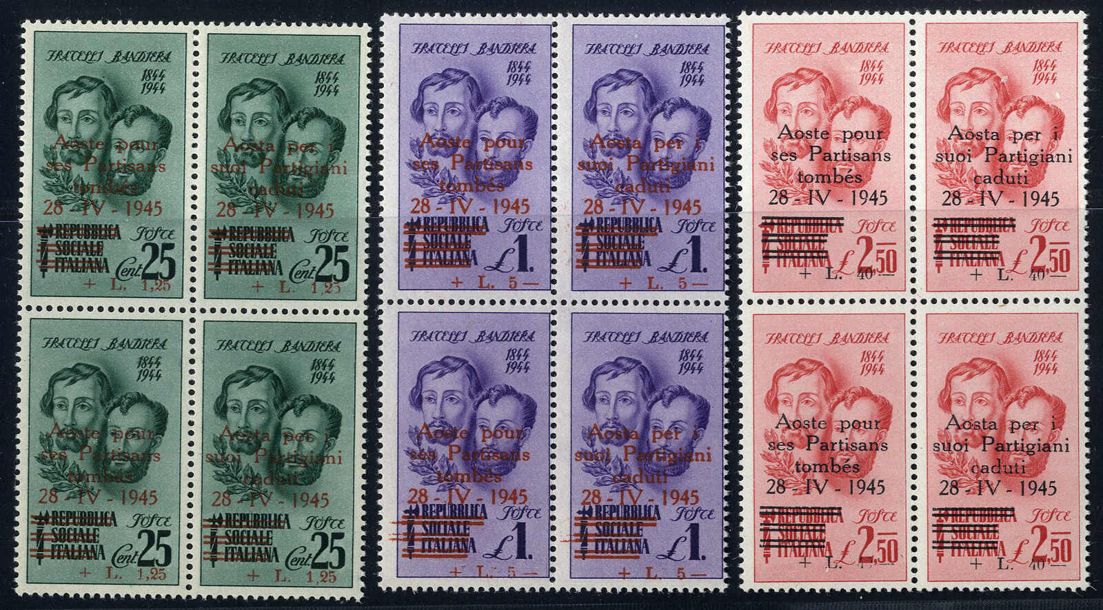 Lot 1536 - europe Italian Local Issues C.L.N. Aosta -  Viennafil Auktionen 97th Public Auction Golden Heritage: Austrian Rarities & European Treasures Auction